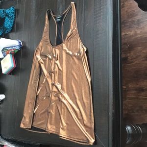 Brown shimmery tank top